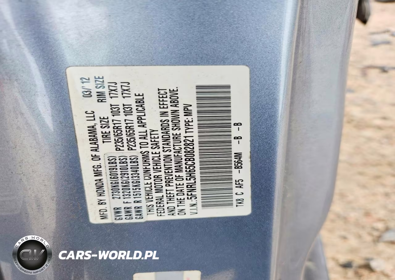2012 Honda Odyssey Exl VIN:5FNRL5H65CB082821 - 13