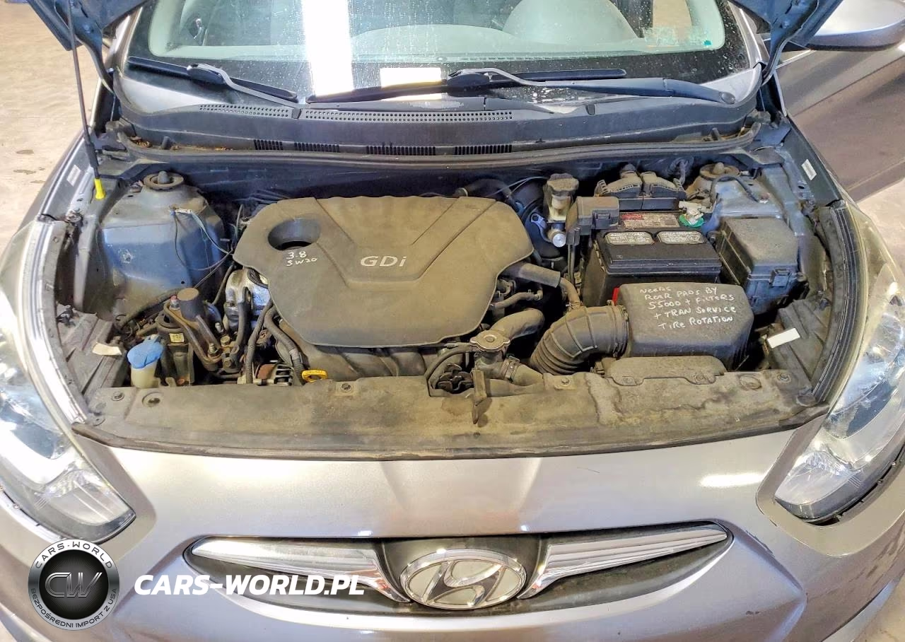 2013 Hyundai Accent Gls VIN:KMHCU4AE8DU489745 - 11