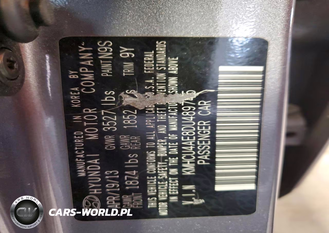 2013 Hyundai Accent Gls VIN:KMHCU4AE8DU489745 - 12