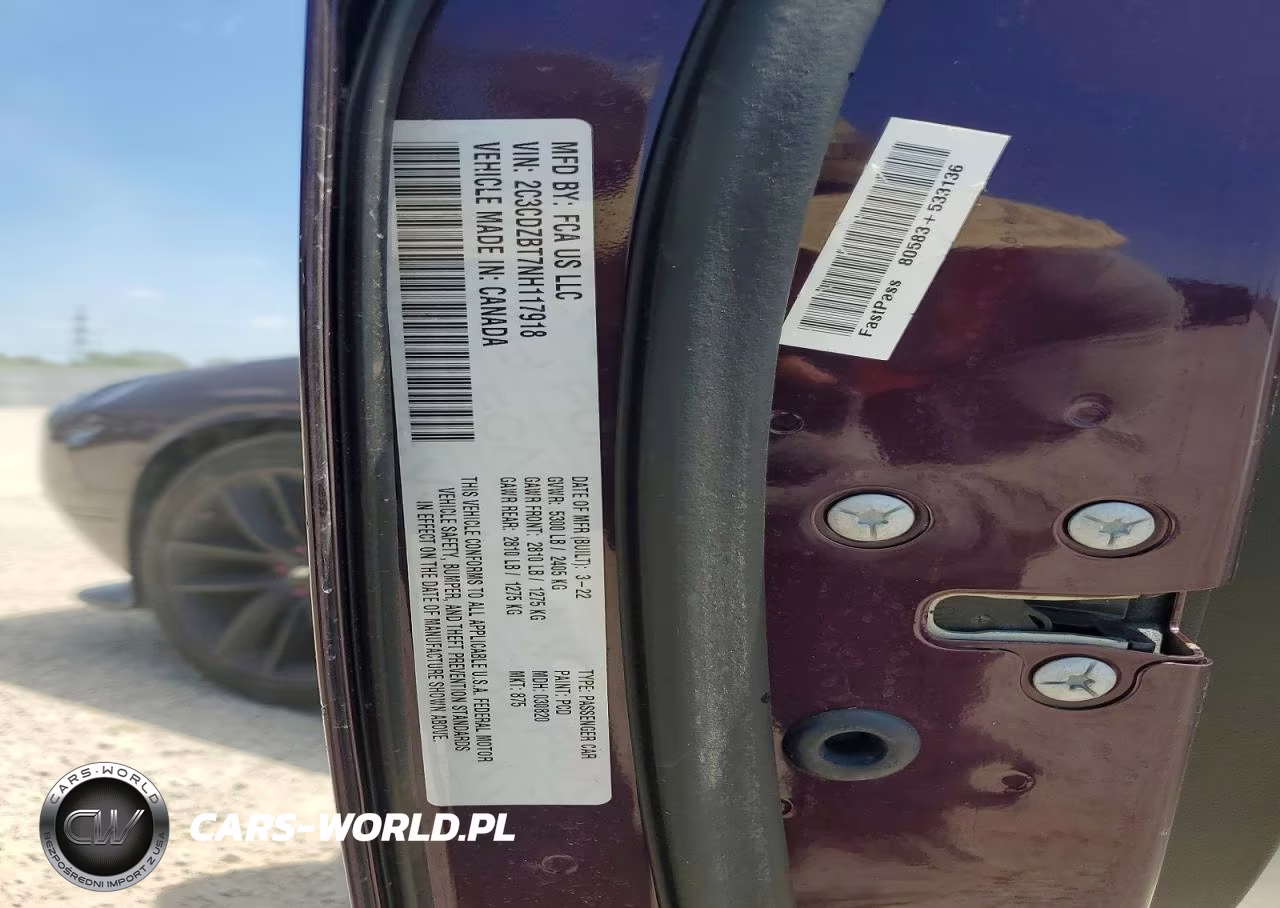 2022 Dodge Challenger R-T VIN:2C3CDZBT7NH117918 - 12