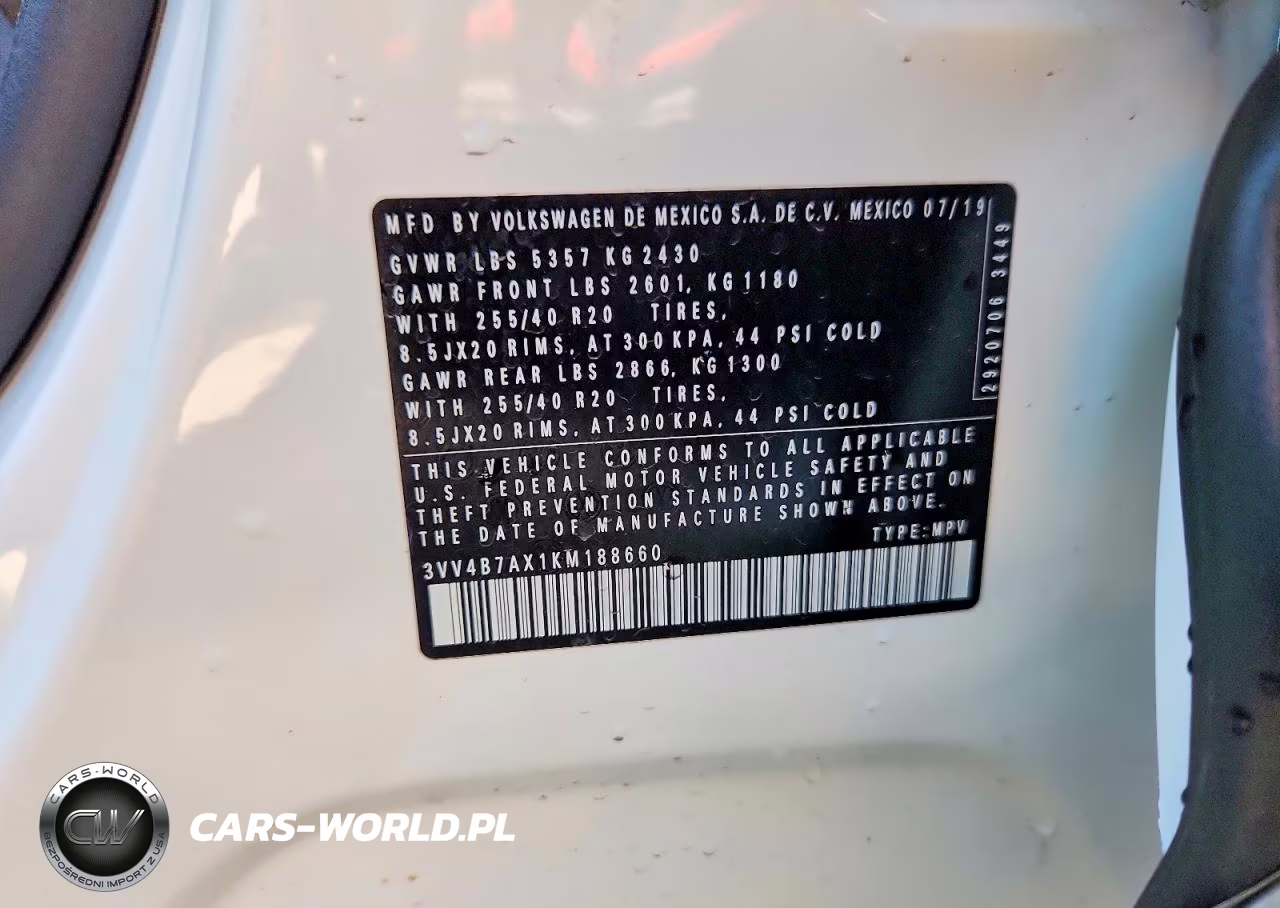 2019 Volkswagen Tiguan Sel Premium-Sel Premium R-Line VIN:3VV4B7AX1KM188660 - 14