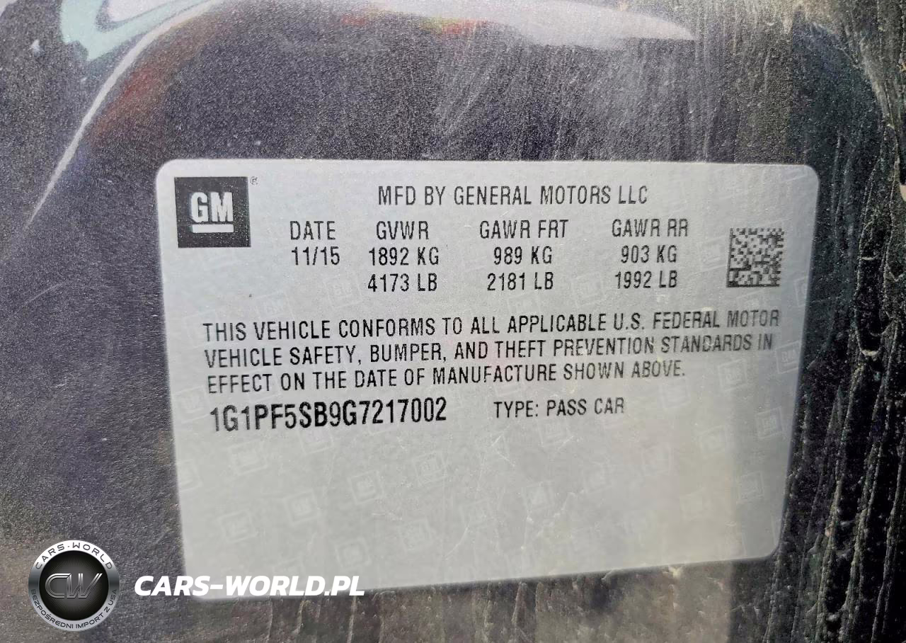 2016 Chevrolet Cruze Limited Lt VIN:1G1PF5SB9G7217002 - 13