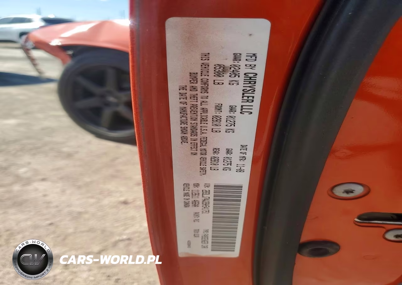 2009 Dodge Challenger Srt-8 VIN:2B3LJ74W39H541751 - 12