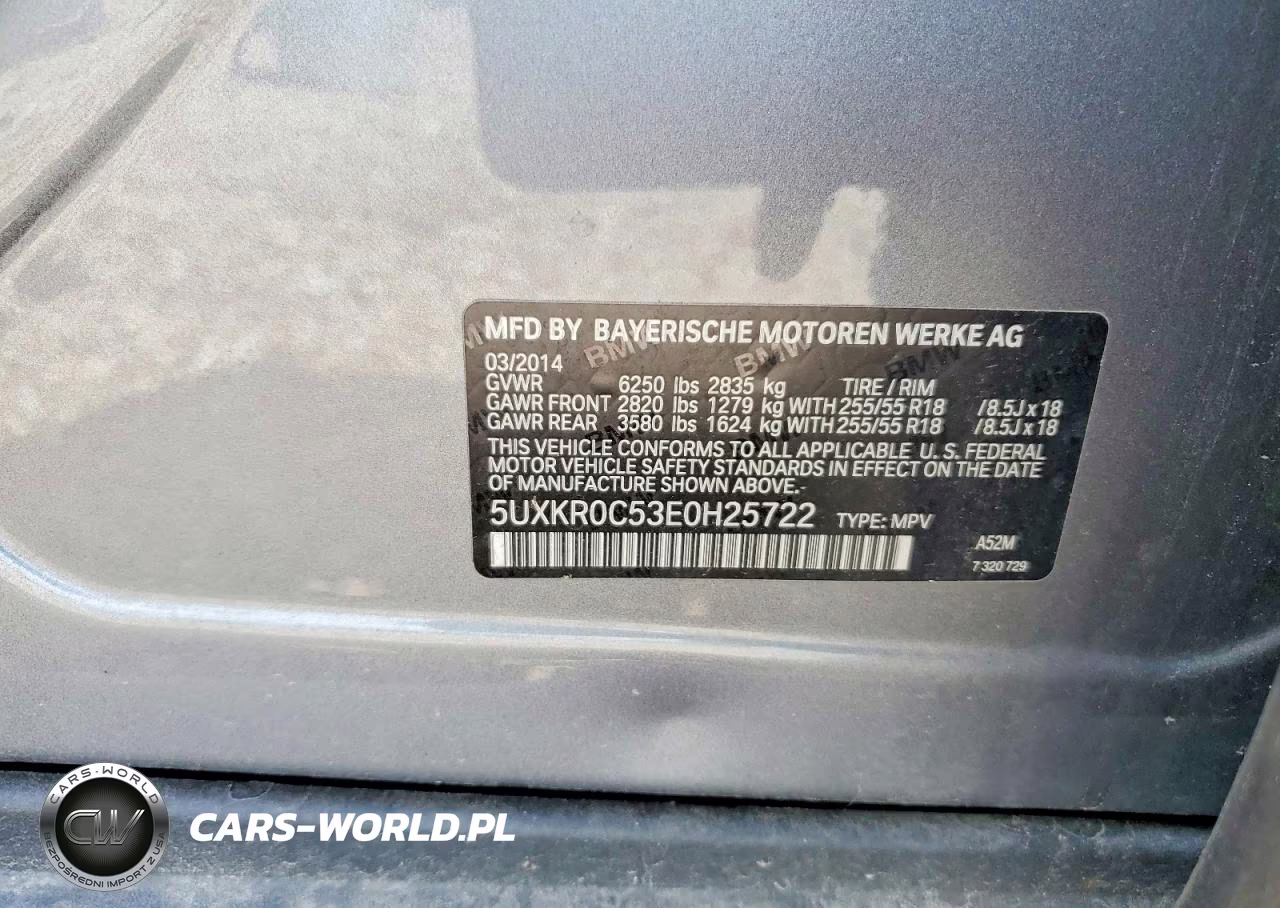 2014 BMW X5 xDrive35I VIN:5UXKR0C53E0H25722 - 13