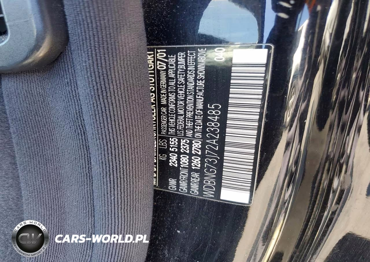 2002 Mercedes-Benz S 55 Amg VIN:WDBNG73J72A238485 - 12