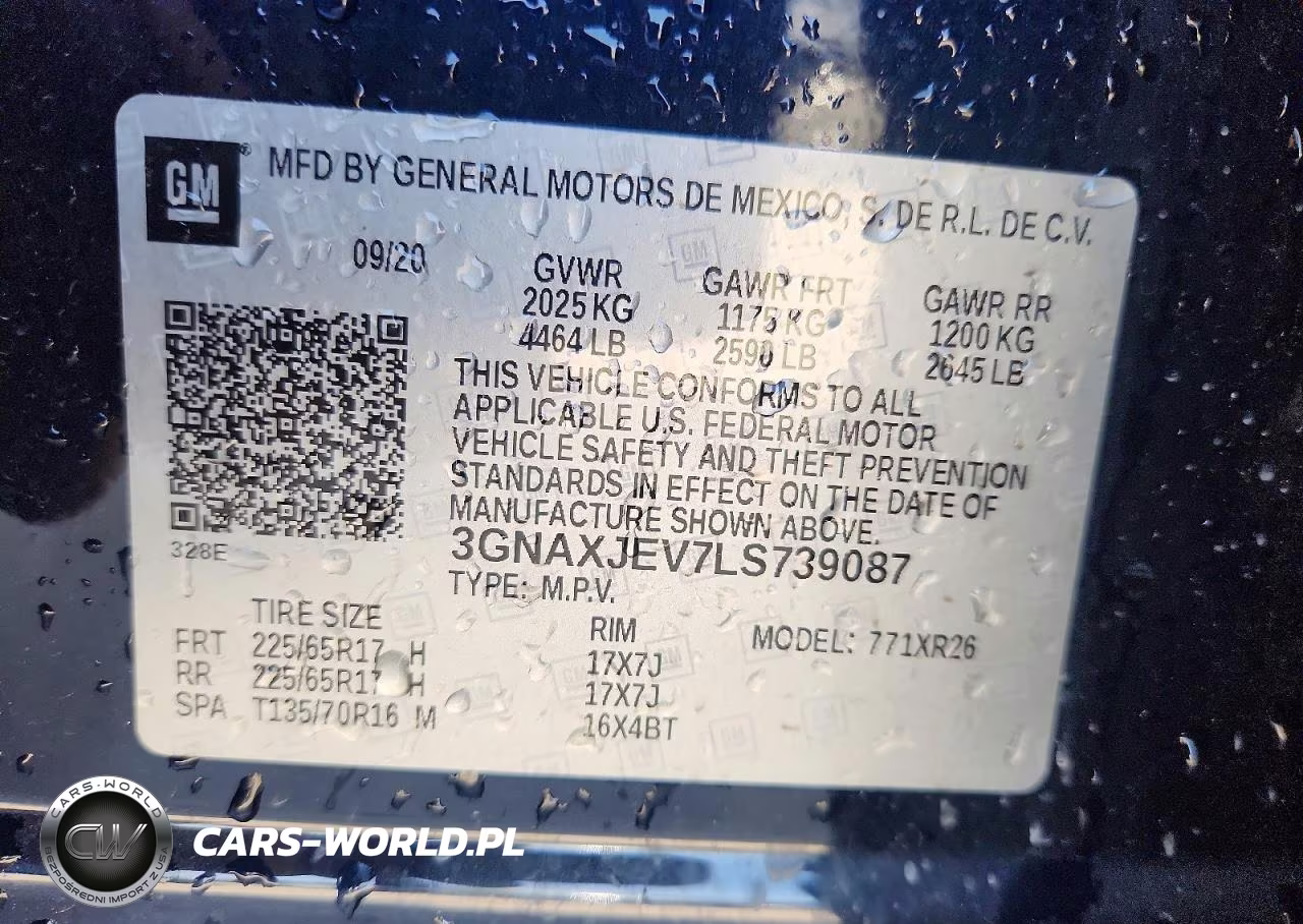 2020 Chevrolet Equinox Lt VIN:3GNAXJEV7LS739087 - 12