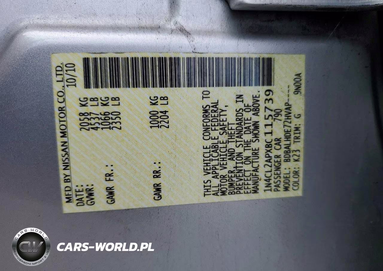 2011 Nissan Altima Hybrid VIN:1N4CL2APXBC115739 - 13