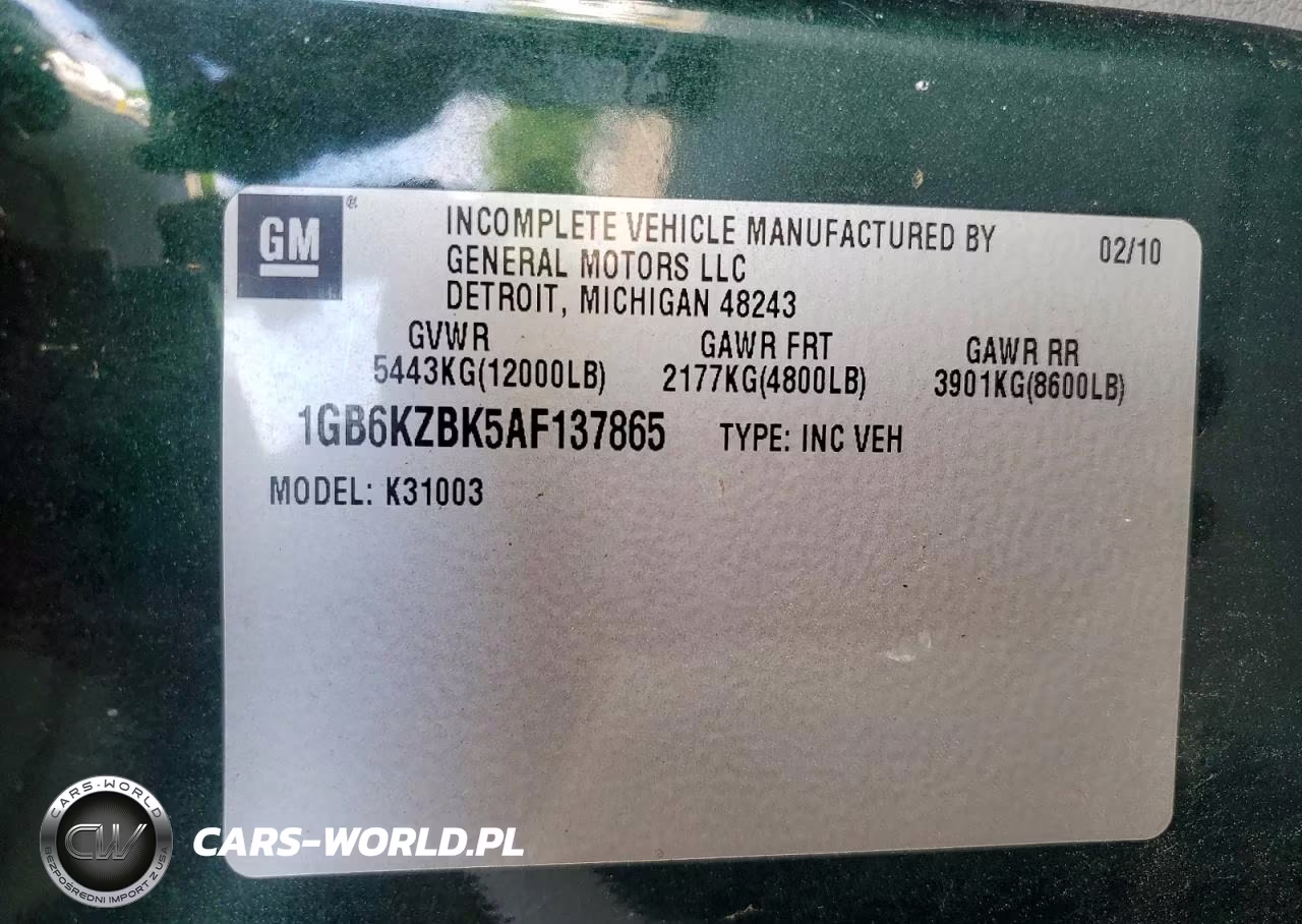 2010 Chevrolet Silverado K3500 VIN:1GB6KZBK5AF137865 - 12