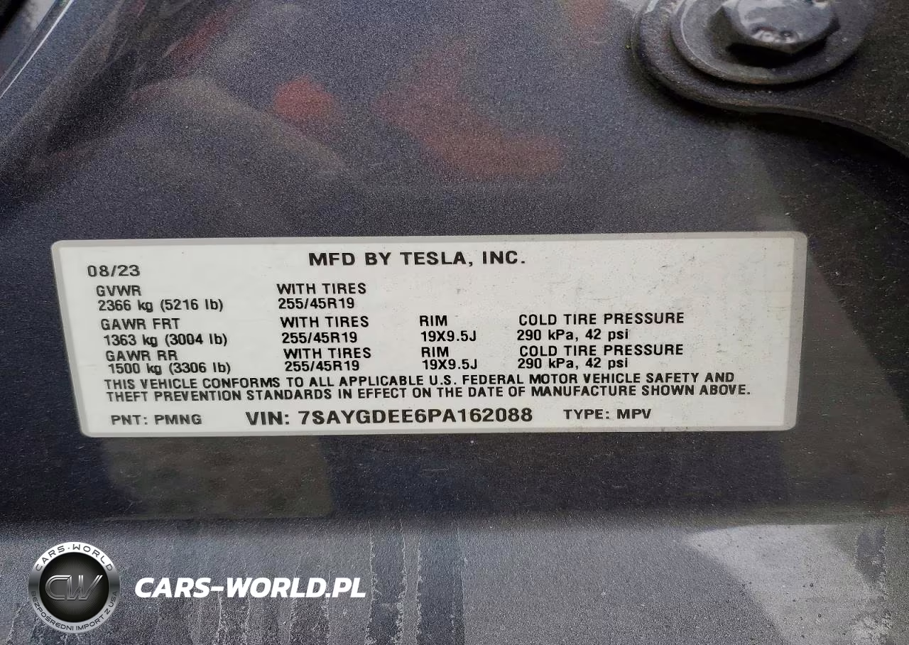 2023 Tesla Model Y VIN:7SAYGDEE6PA162088 - 14