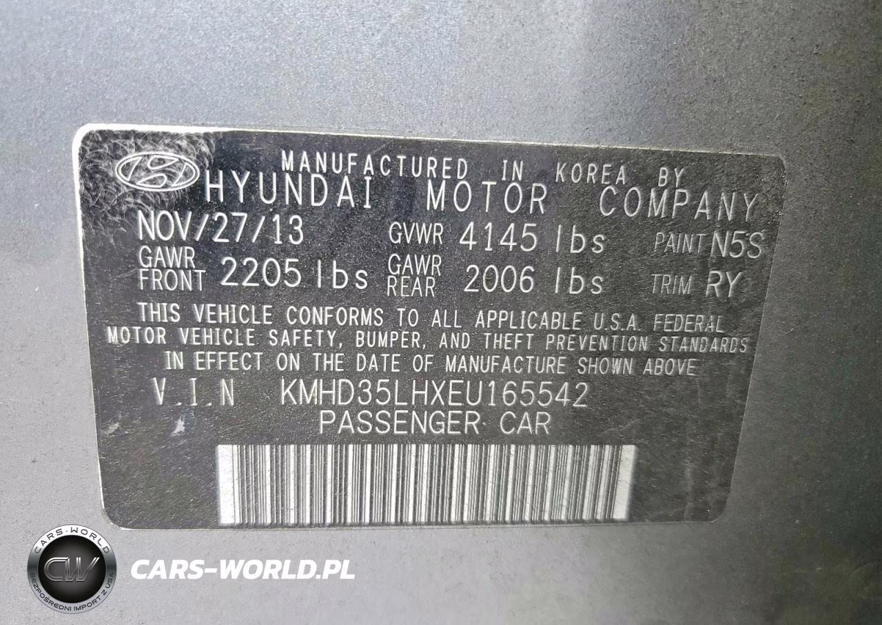 2014 Hyundai Elantra Gt Base VIN:KMHD35LHXEU165542 - 12