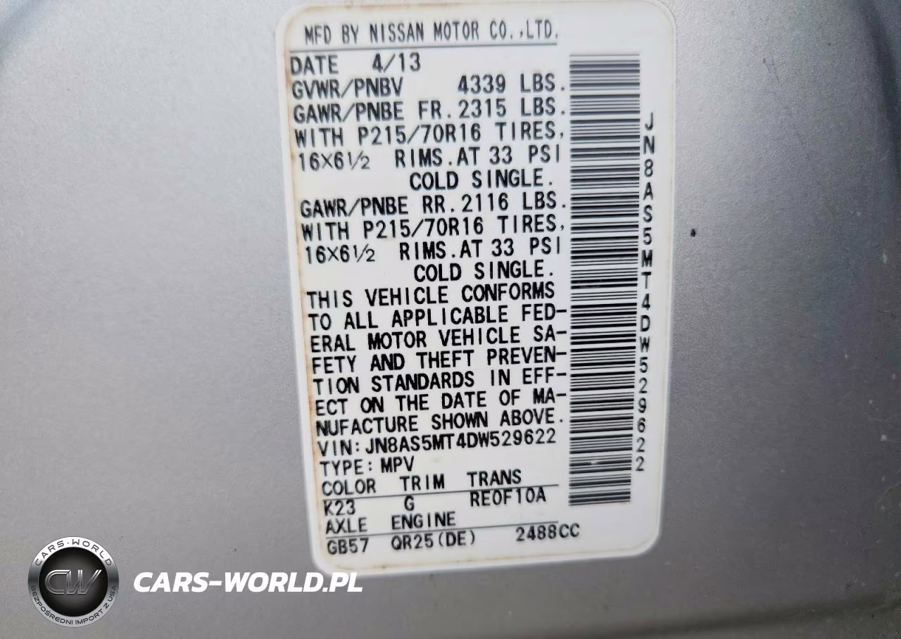 2013 Nissan Rogue S VIN:JN8AS5MT4DW529622 - 13