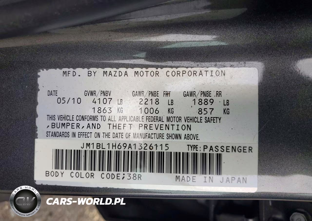 2010 Mazda 3 S VIN:JM1BL1H69A1326115 - 12