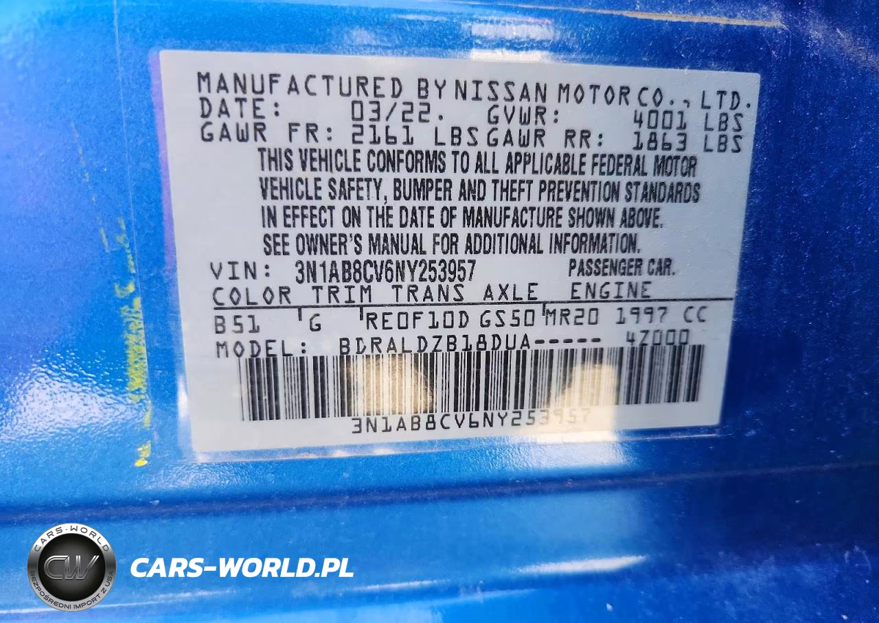 2022 Nissan Sentra Sv VIN:3N1AB8CV6NY253957 - 13