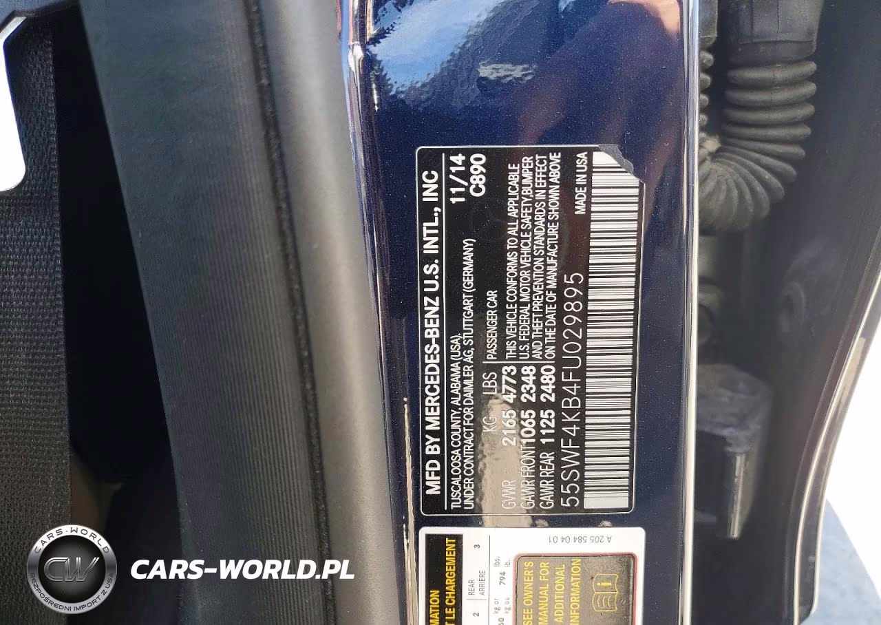 2015 Mercedes-Benz C 300 4Matic VIN:55SWF4KB4FU029895 - 13