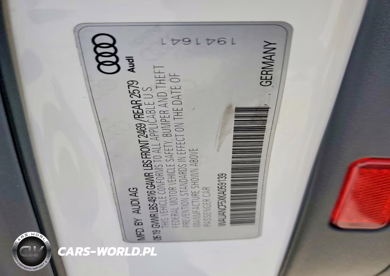 2019 Audi A5 Premium VIN:WAUANCF5XKA059139 - 12