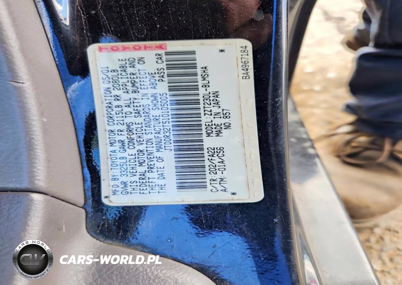 2001 Toyota Celica Gt VIN:JTDDR32T510105005 - 13