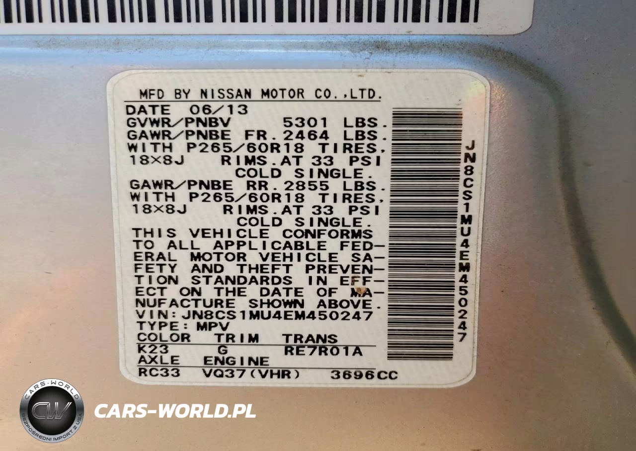 2014 Infiniti Qx70 Base VIN:JN8CS1MU4EM450247 - 13
