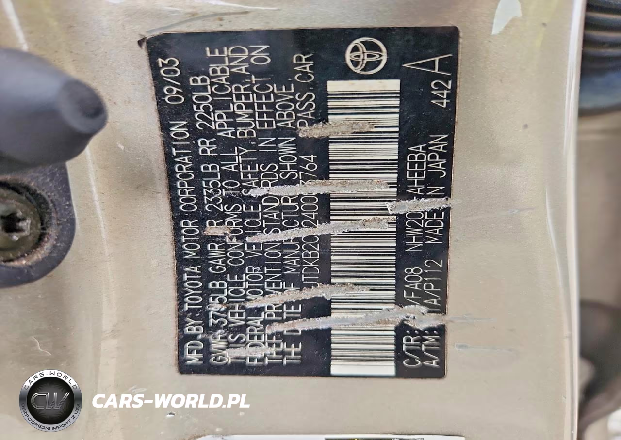 2004 Toyota Prius Base VIN:JTDKB20U240003764 - 12