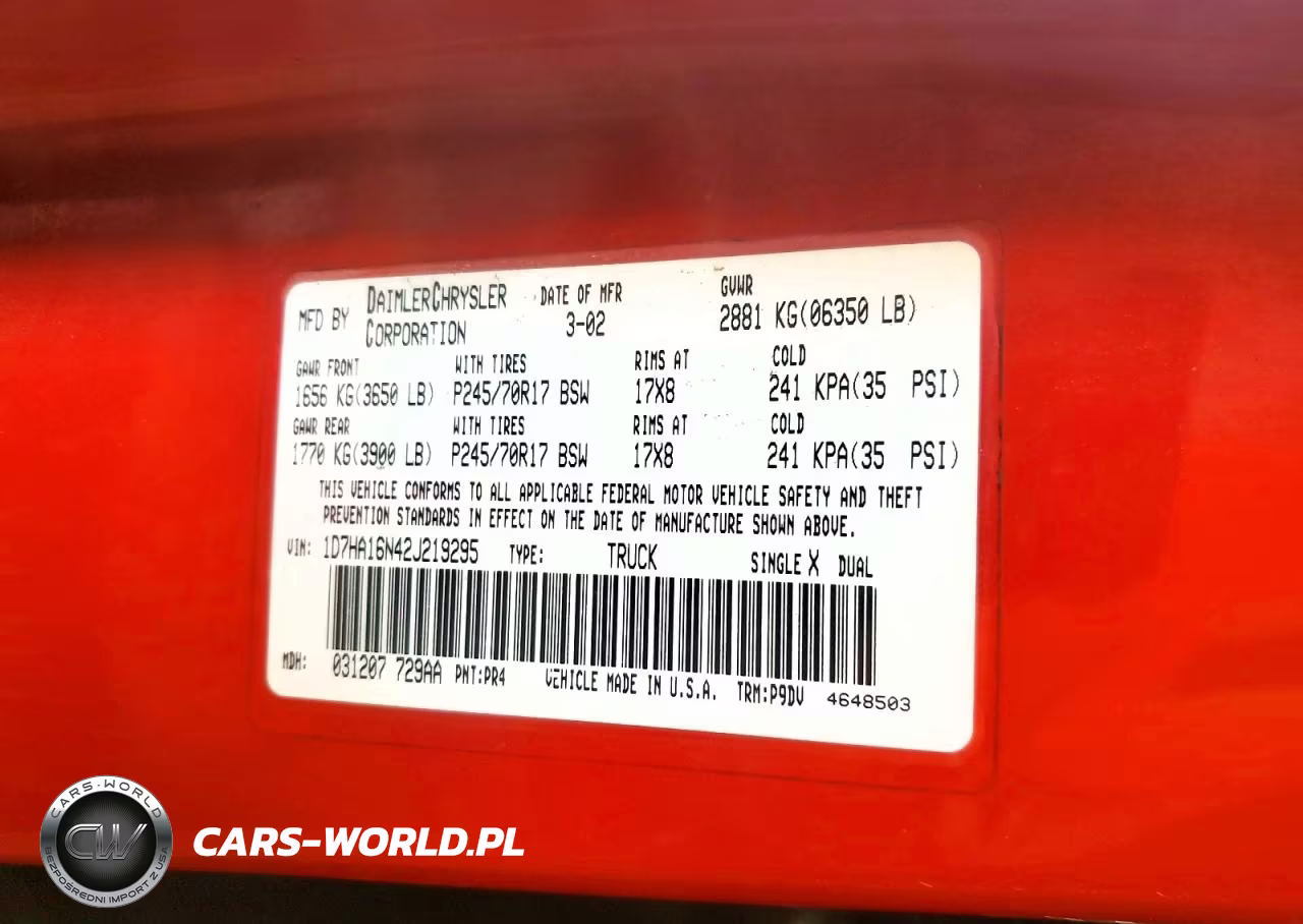 2002 Dodge Ram 1500 VIN:1D7HA16N42J219295 - 12