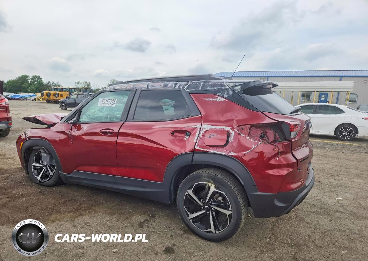 2022 Chevrolet Trailblazer Rs VIN:KL79MTSL1NB102890 - 2