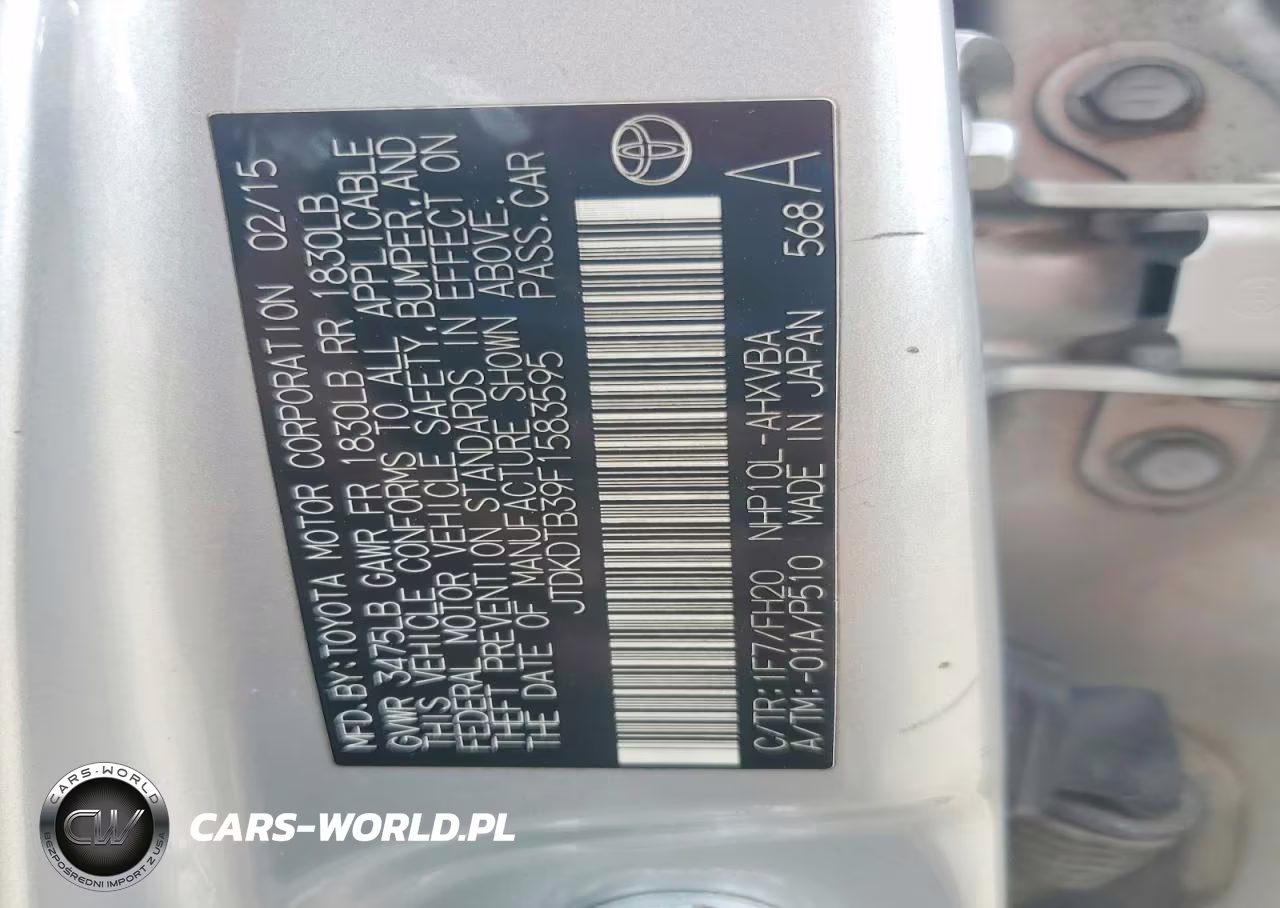 2015 Toyota Prius C One VIN:JTDKDTB39F1583595 - 12