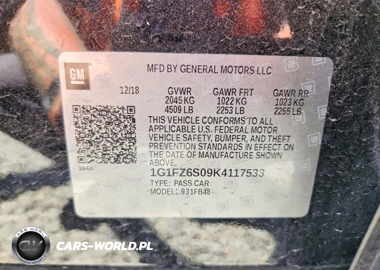 2019 Chevrolet Bolt Ev Premier VIN:1G1FZ6S09K4117533 - 13