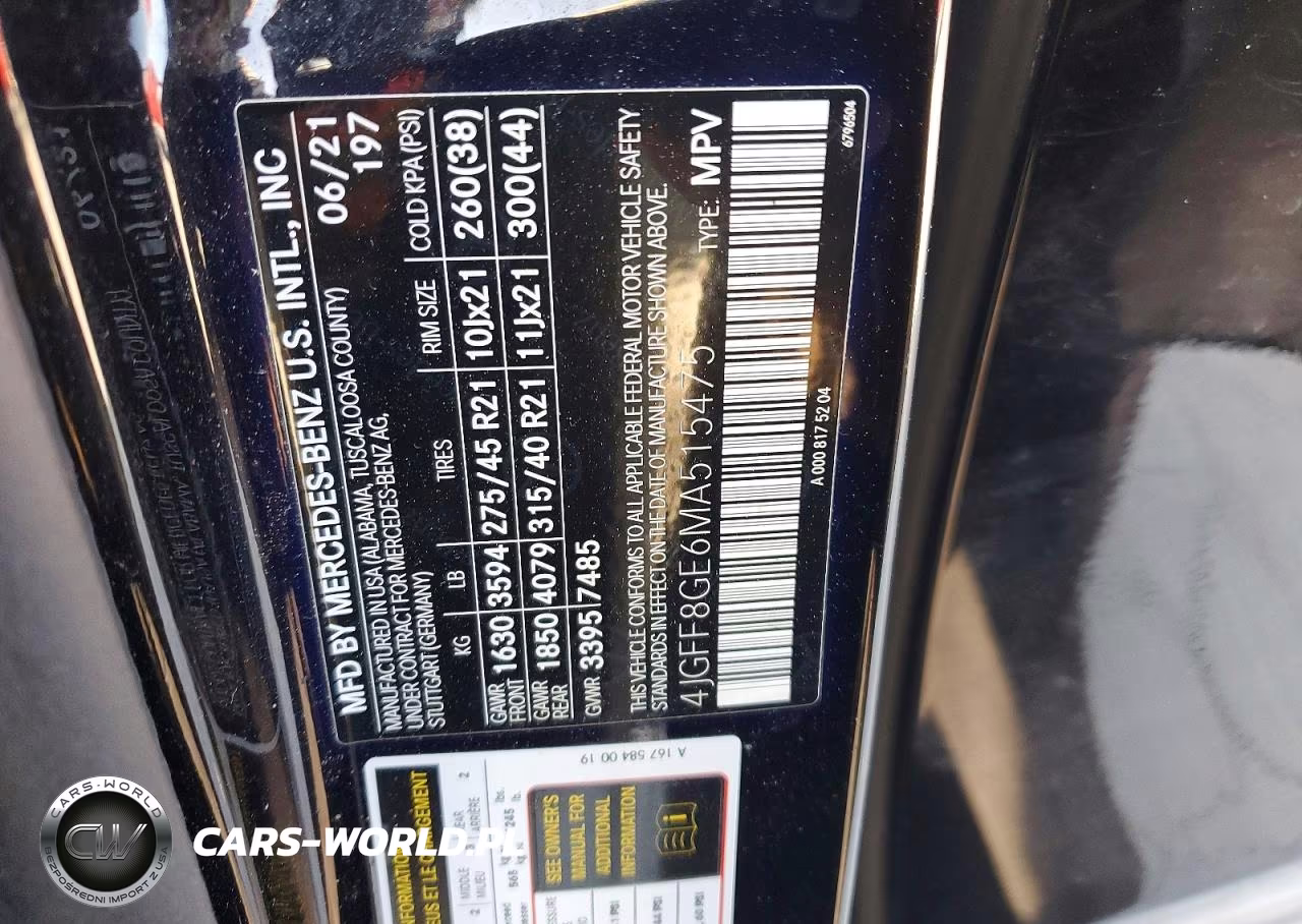 2021 Mercedes-Benz Gls 580 4Matic VIN:4JGFF8GE6MA515475 - 14