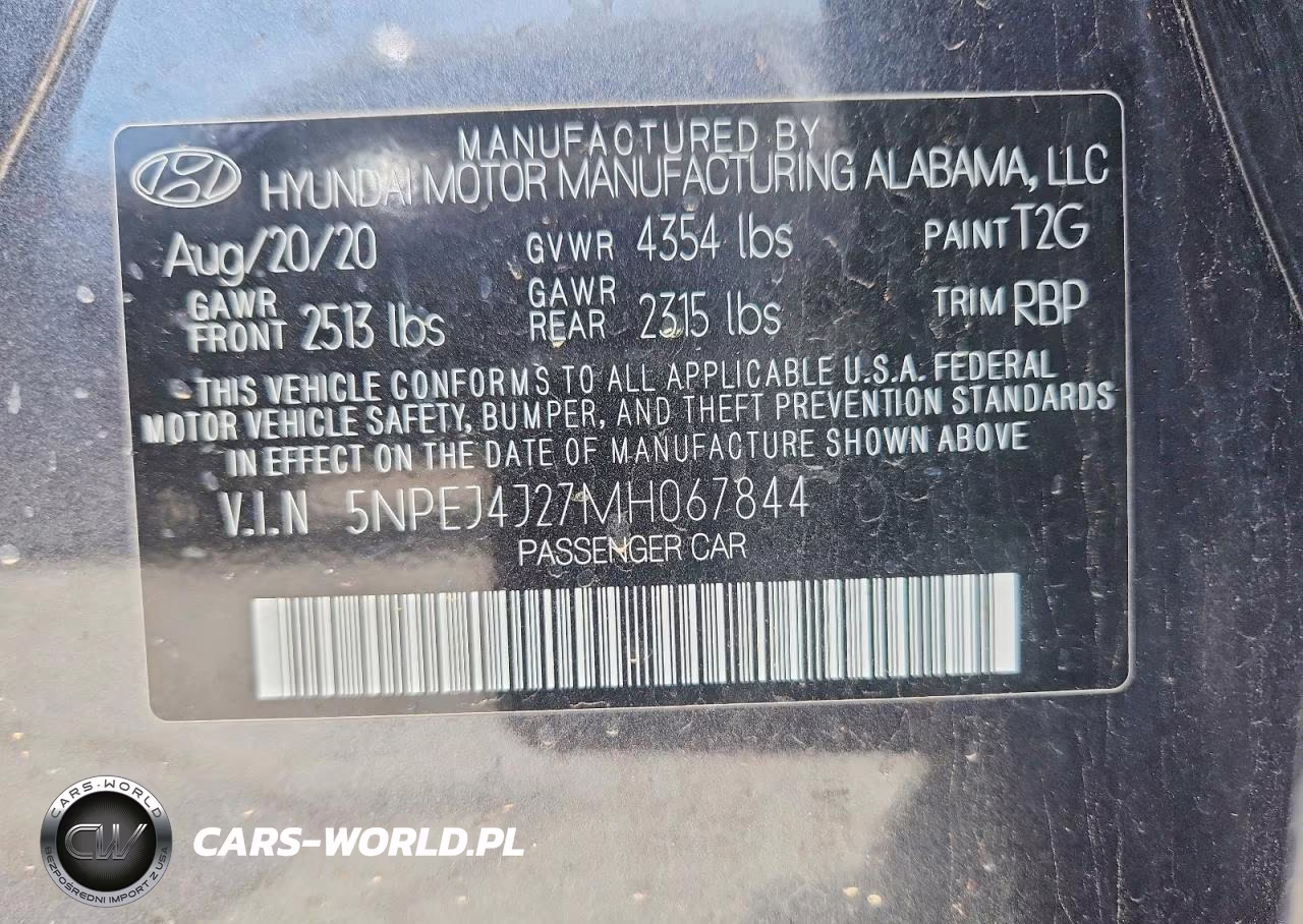 2021 Hyundai Sonata Sel Plus VIN:5NPEJ4J27MH067844 - 12