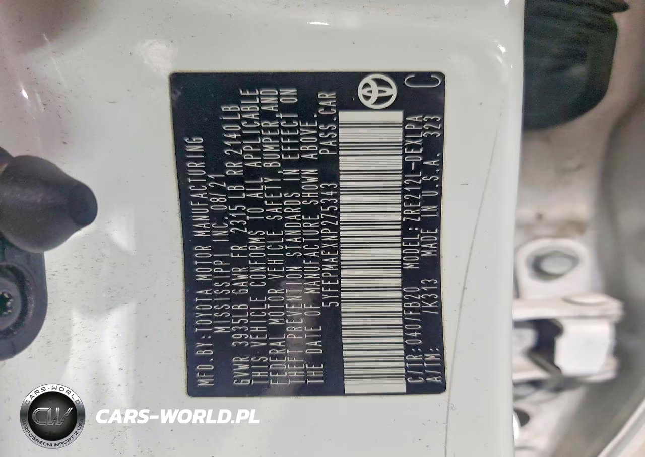 2022 Toyota Corolla Le VIN:5YFEPMAEXNP275343 - 12