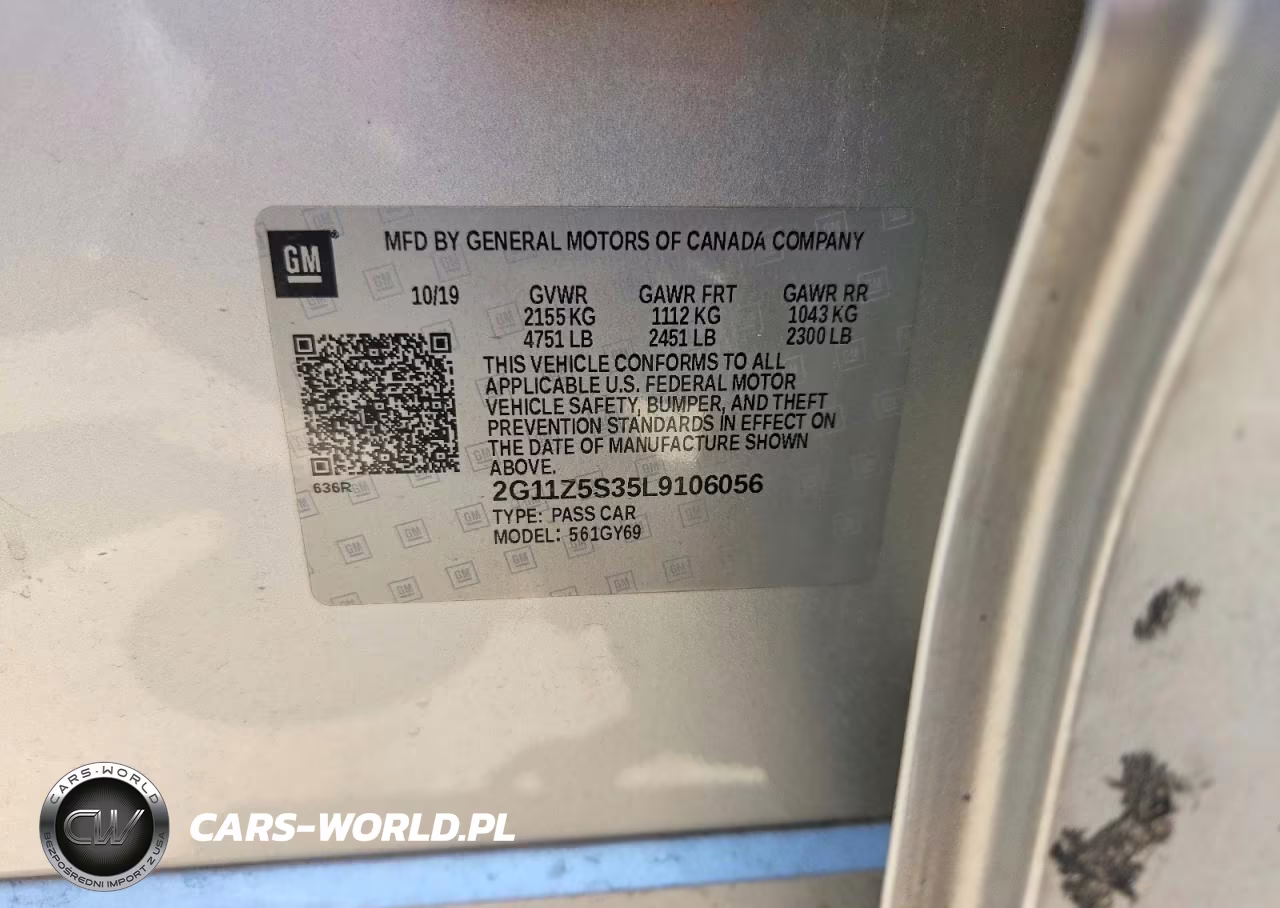 2020 Chevrolet Impala Lt VIN:2G11Z5S35L9106056 - 12
