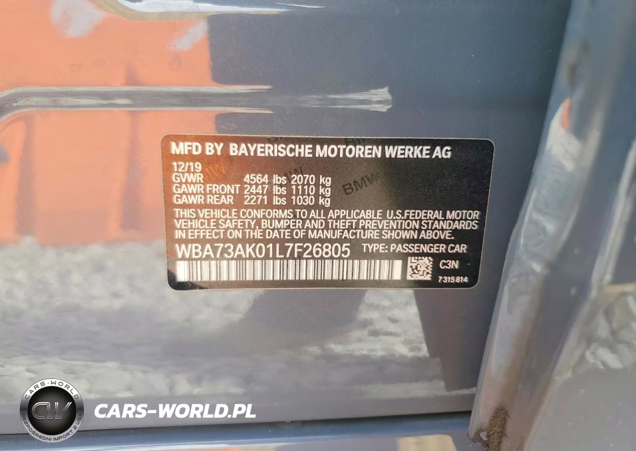 2020 BMW 228Xi VIN:WBA73AK01L7F26805 - 12