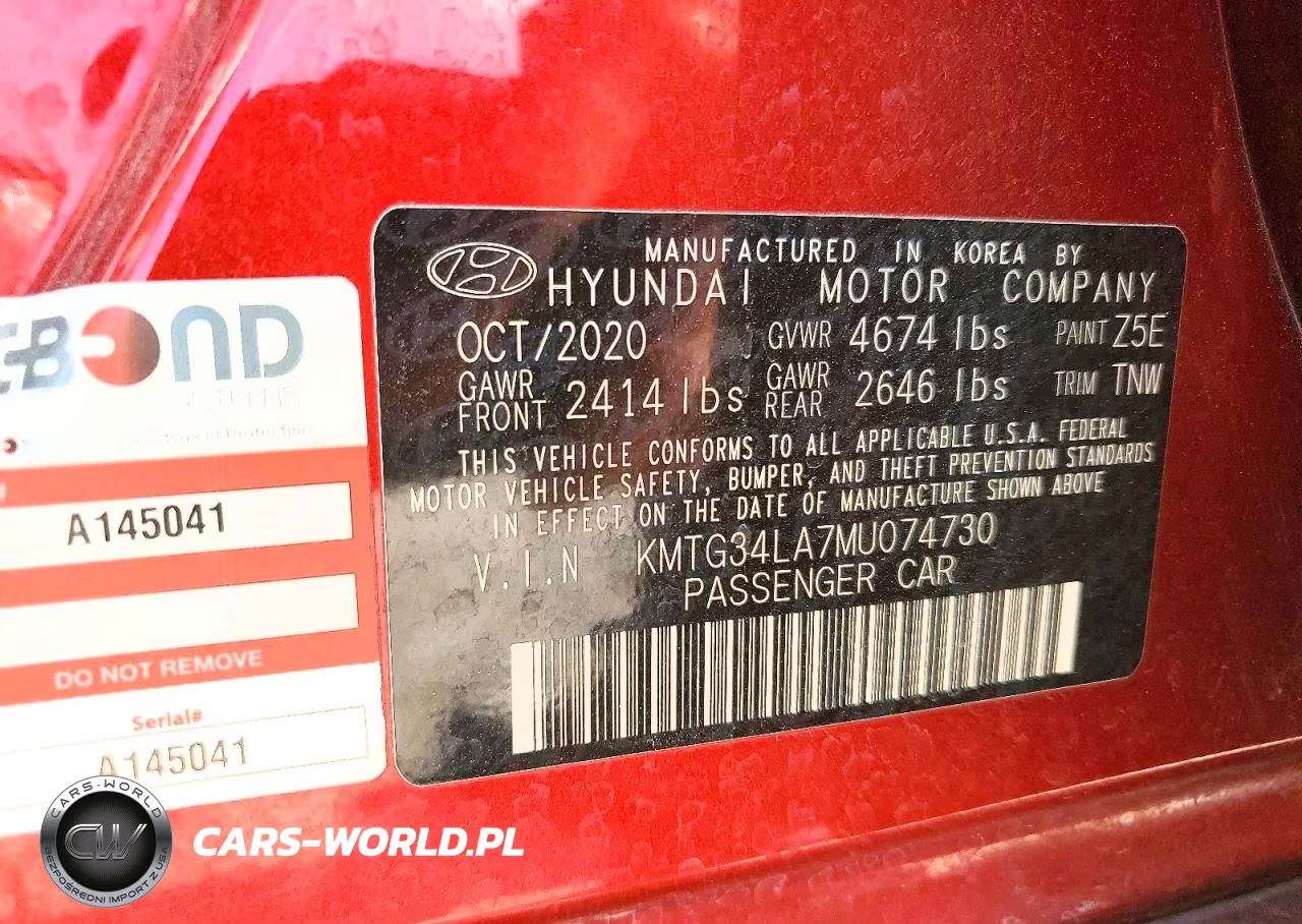 2021 Genesis G70 Elite VIN:KMTG34LA7MU074730 - 12