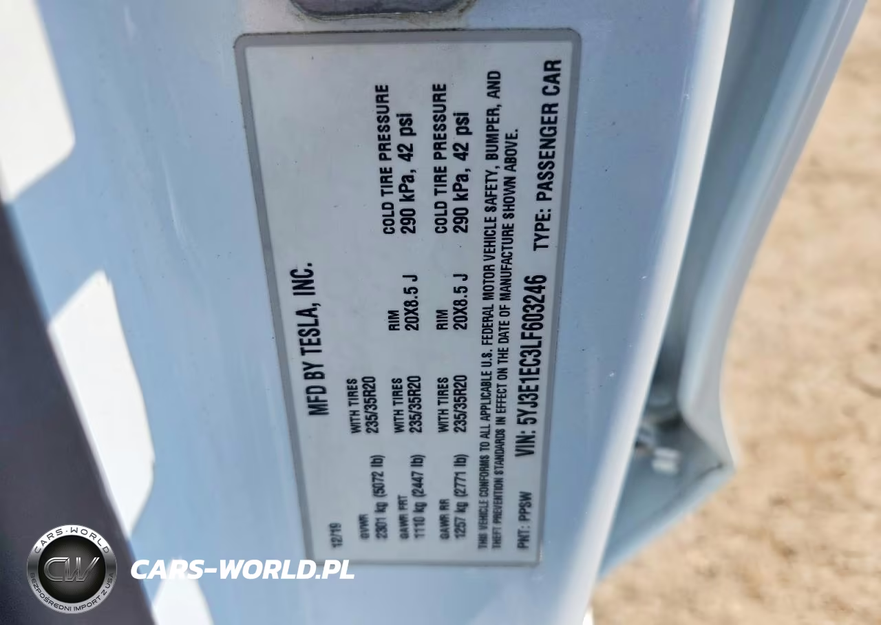 2020 Tesla Model 3 VIN:5YJ3E1EC3LF603246 - 13