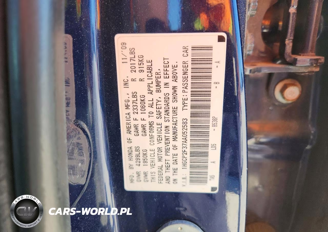 2010 Honda Accord Lx VIN:1HGCP2F37AA052583 - 12