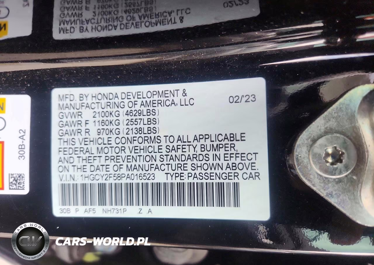 2023 Honda Accord Hybrid Sport VIN:1HGCY2F58PA016523 - 12