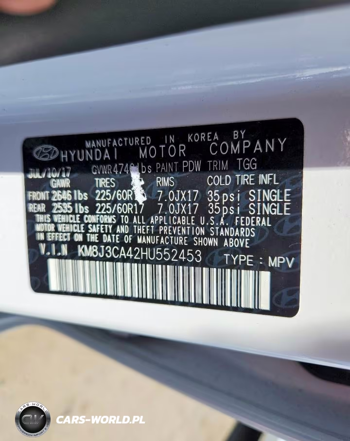 2017 Hyundai Tucson Se VIN:KM8J3CA42HU552453 - 12