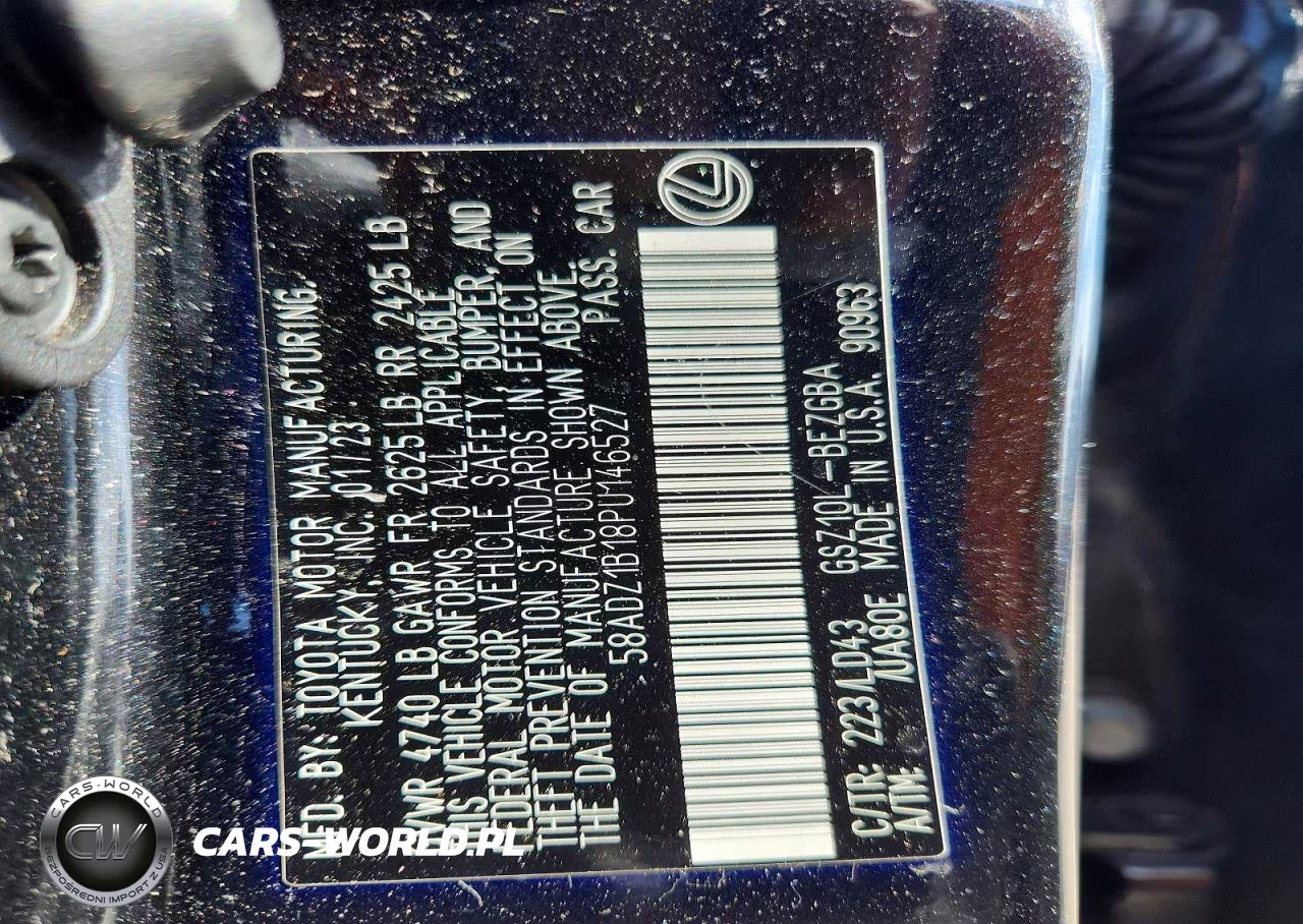 2023 Lexus Es 350 Base VIN:58ADZ1B18PU146527 - 12