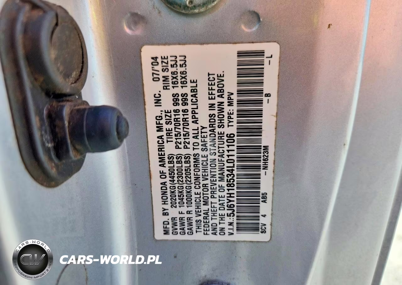 2004 Honda Element Ex VIN:5J6YH18534L011106 - 13