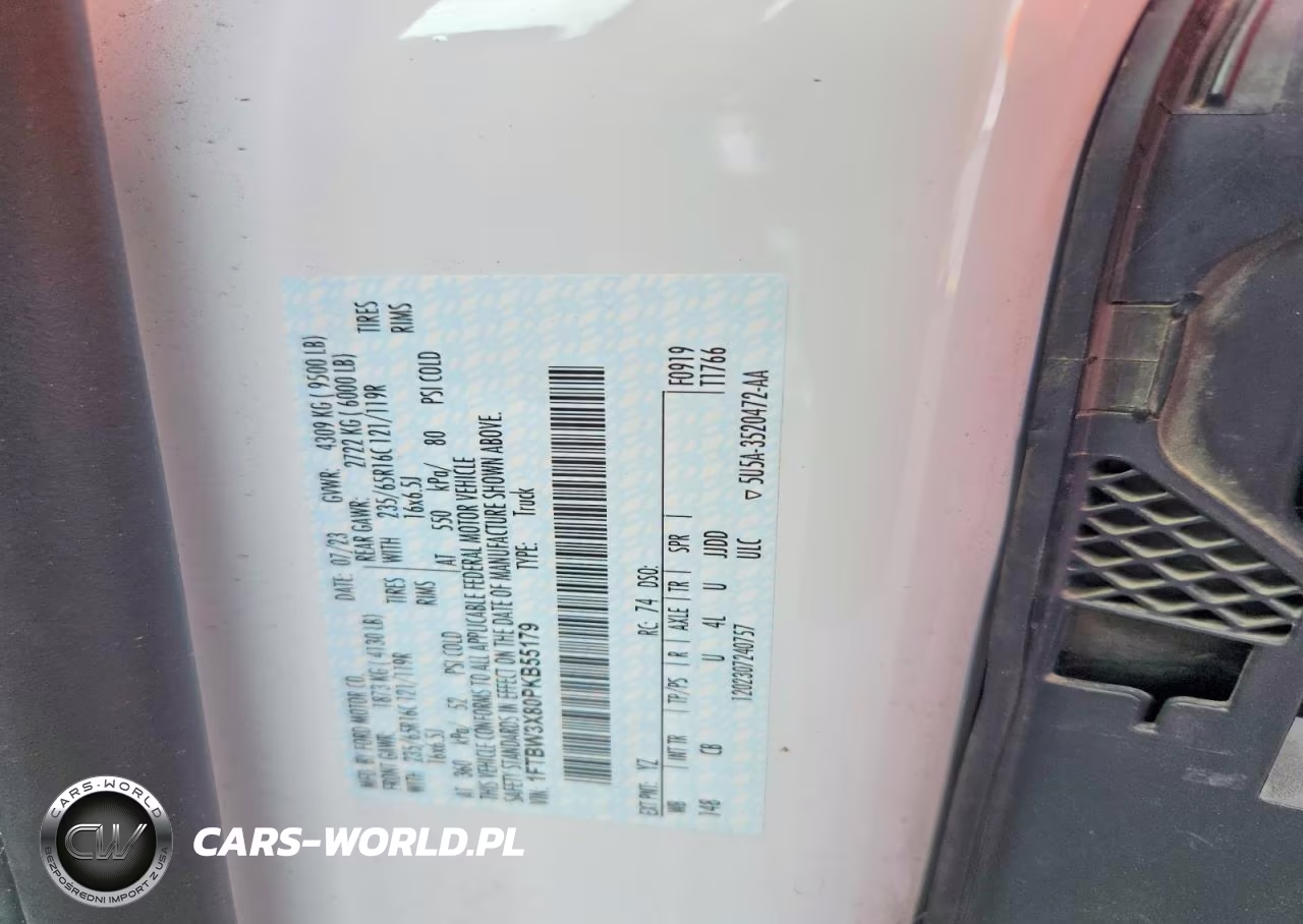 2023 Ford Transit 350 Delivery Van VIN:1FTBW3X80PKB55179 - 13
