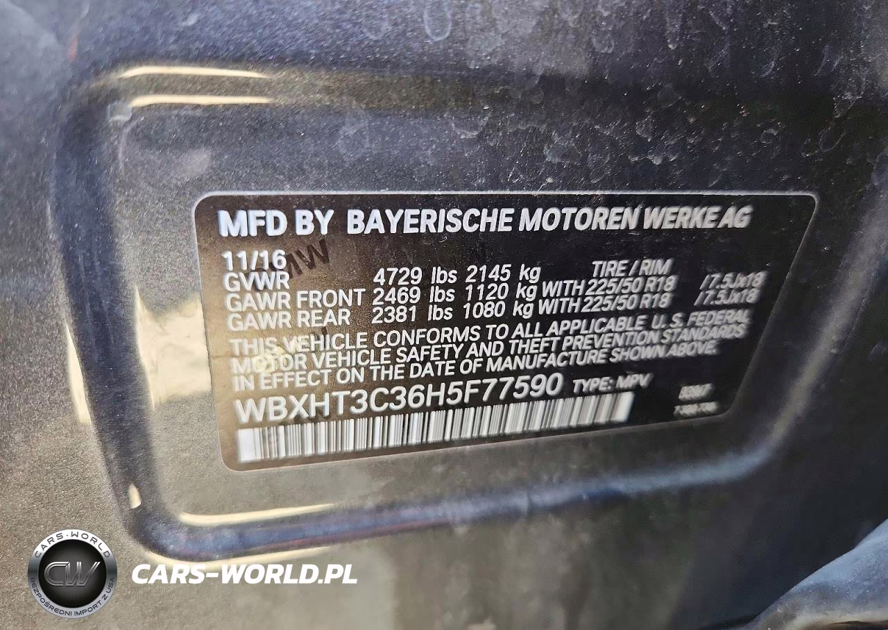 2017 BMW X1 xDrive28I VIN:WBXHT3C36H5F77590 - 13