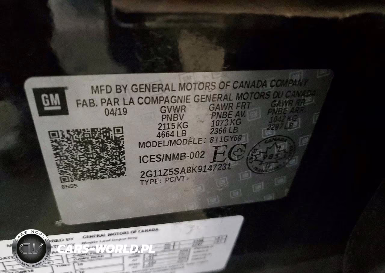 2019 Chevrolet Impala Lt VIN:2G11Z5SA8K9147231 - 12