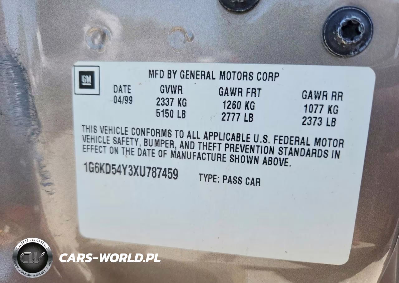 1999 Cadillac Deville VIN:1G6KD54Y3XU787459 - 12