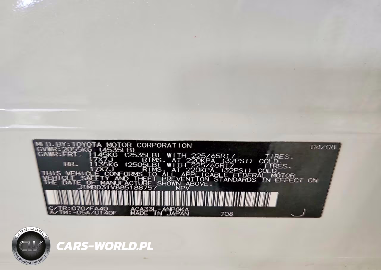 2008 Toyota Rav4 Limited VIN:JTMBD31V885188757 - 13