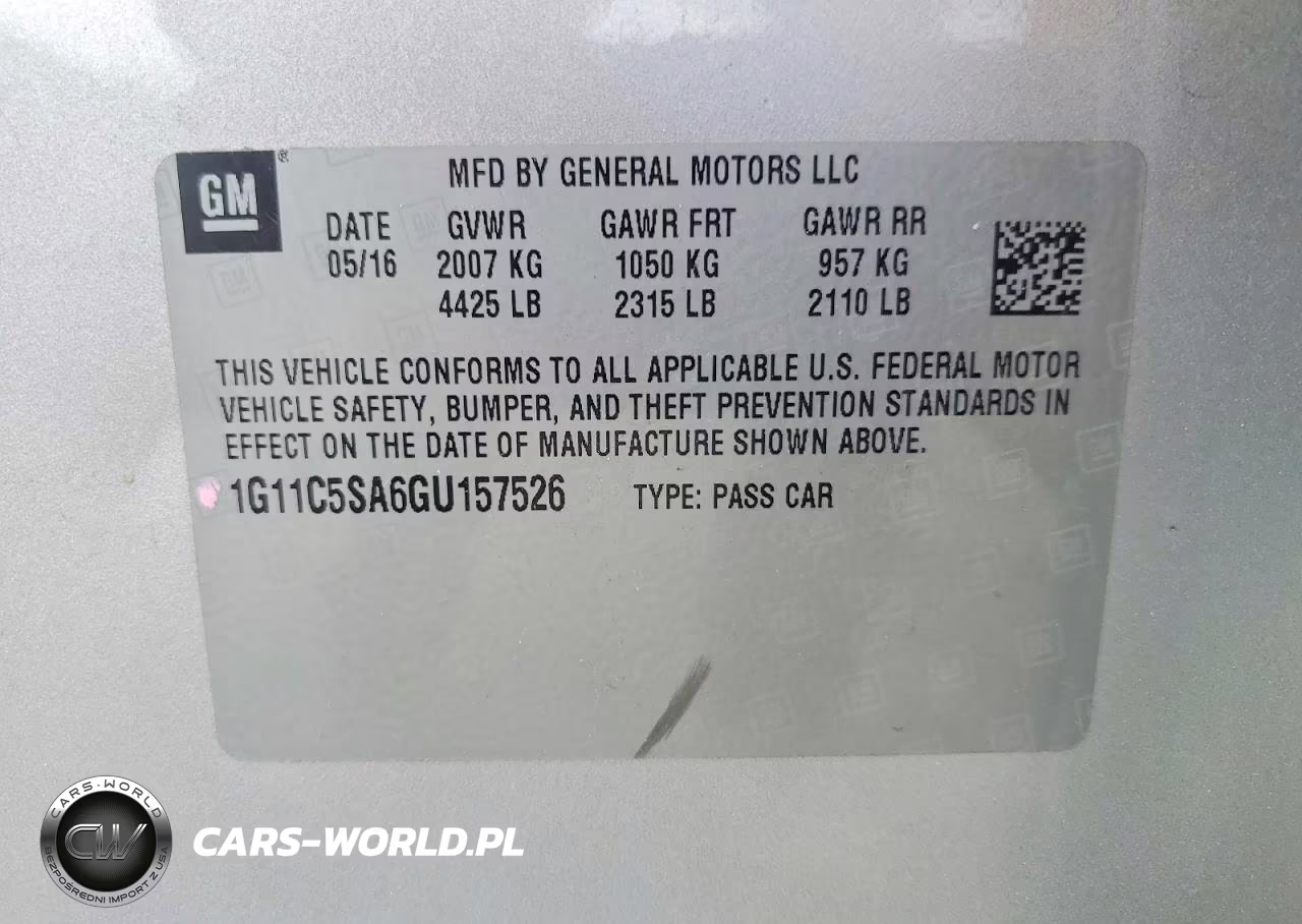 2016 Chevrolet Malibu Limited Ls VIN:1G11C5SA6GU157526 - 12