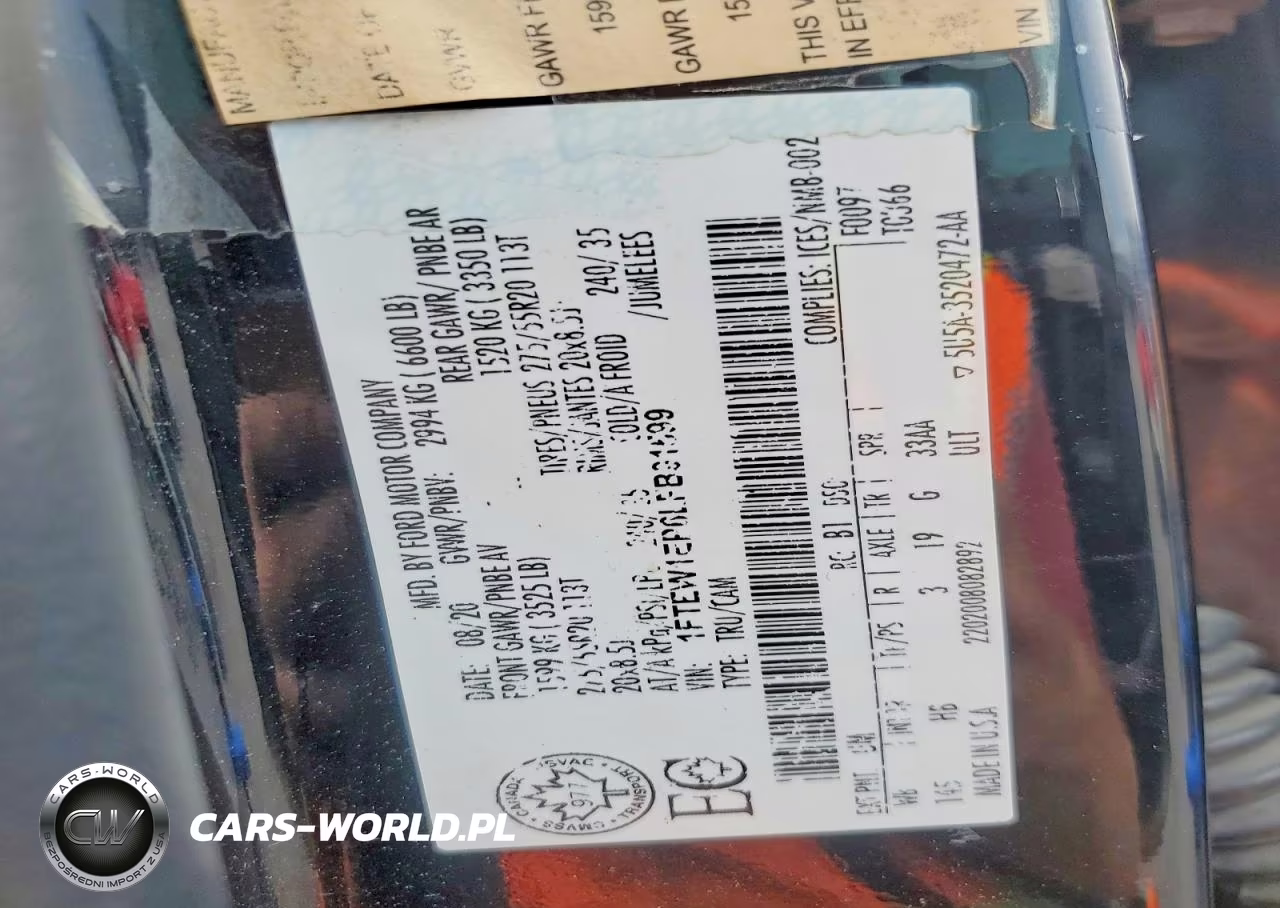 2020 Ford F150 Supercrew VIN:1FTEW1EP6LFB91599 - 13
