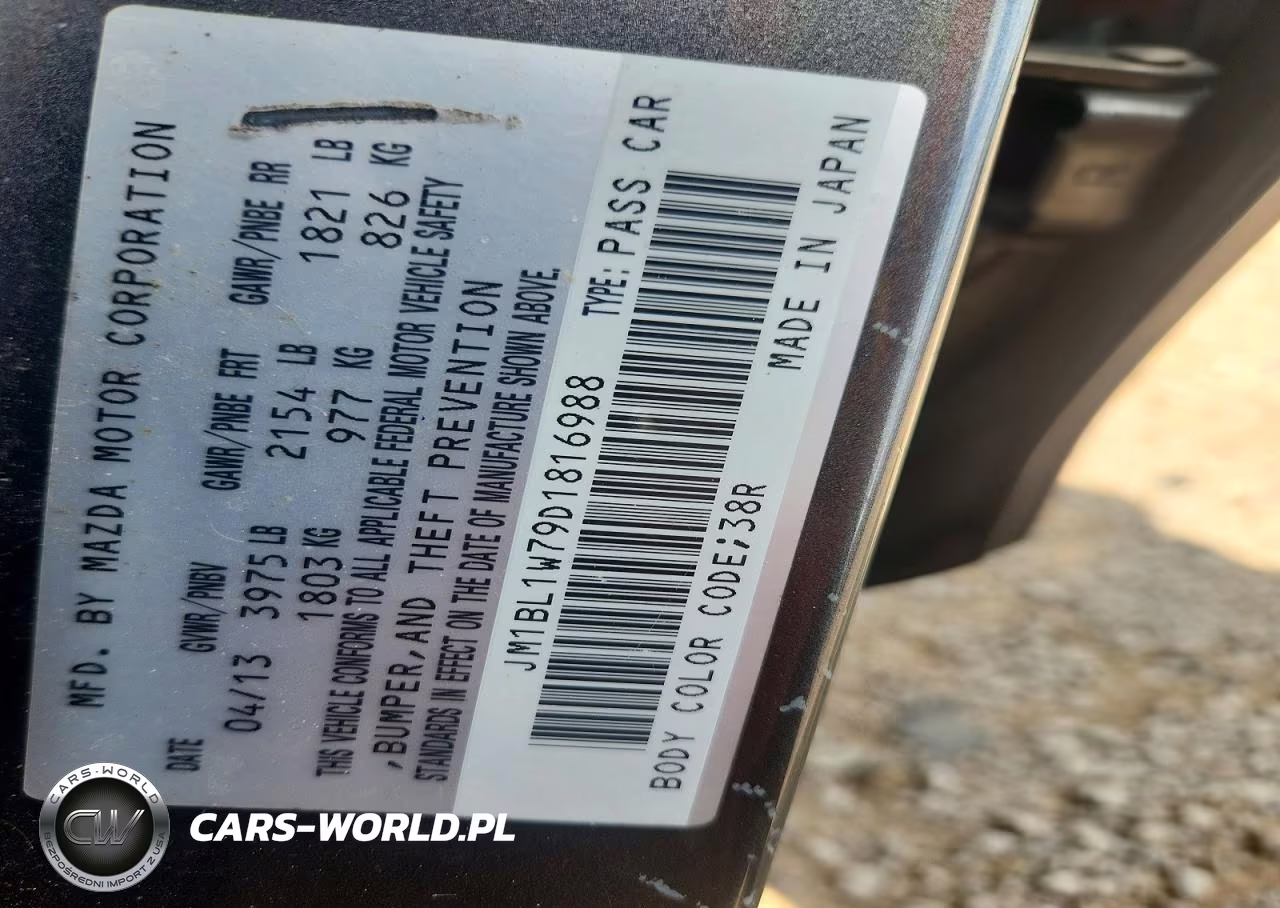 2013 Mazda 3 I VIN:JM1BL1W79D1816988 - 13