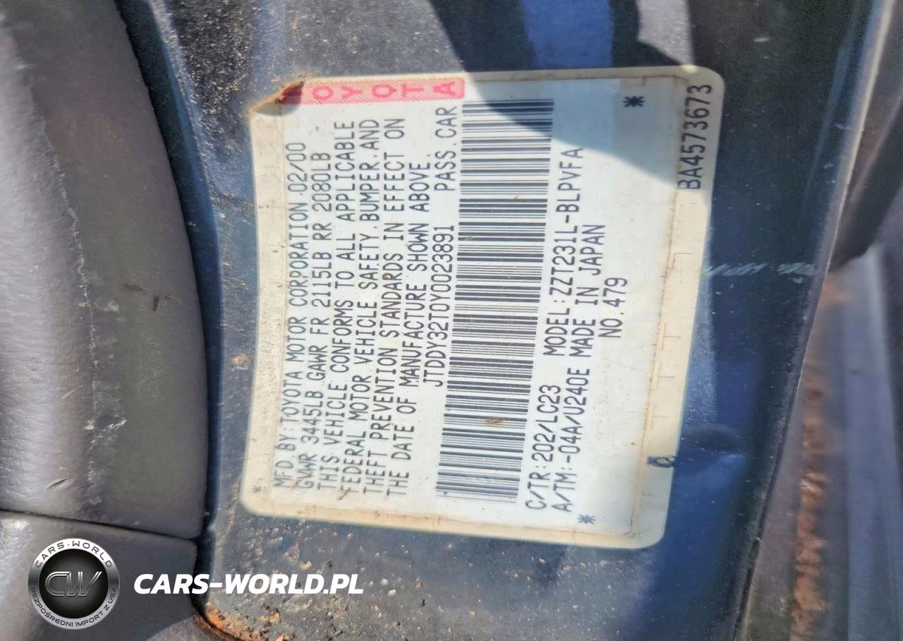 2000 Toyota Celica Gt-S VIN:JTDDY32T0Y0023891 - 12