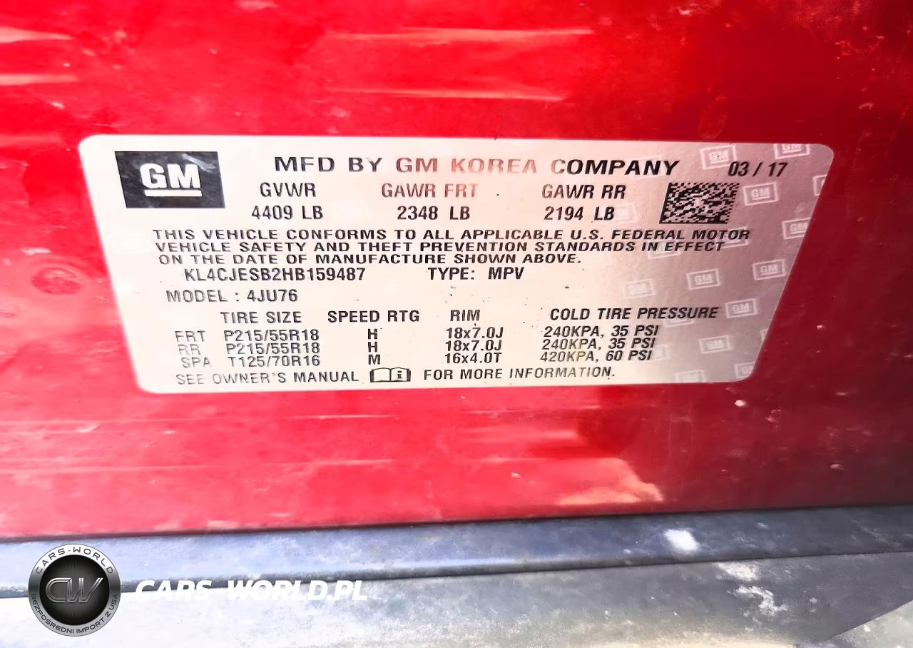2017 Buick Encore Preferred VIN:KL4CJESB2HB159487 - 13