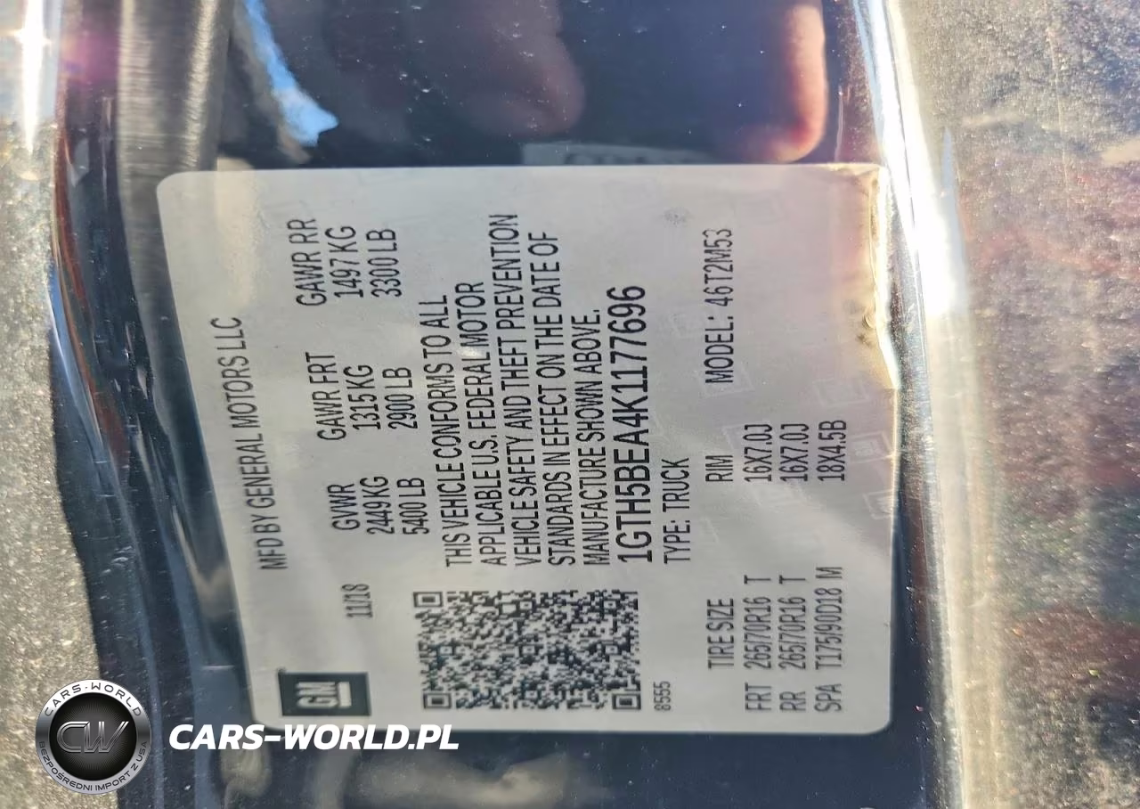 2019 GMC Canyon VIN:1GTH5BEA4K1177696 - 12