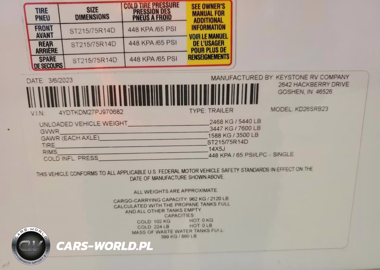 2023 Kodi Se Series VIN:4YDTKDM27PJ970682 - 10